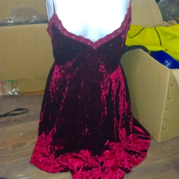 forever 21 burgundy velvet dress Maggie Maxi Dress